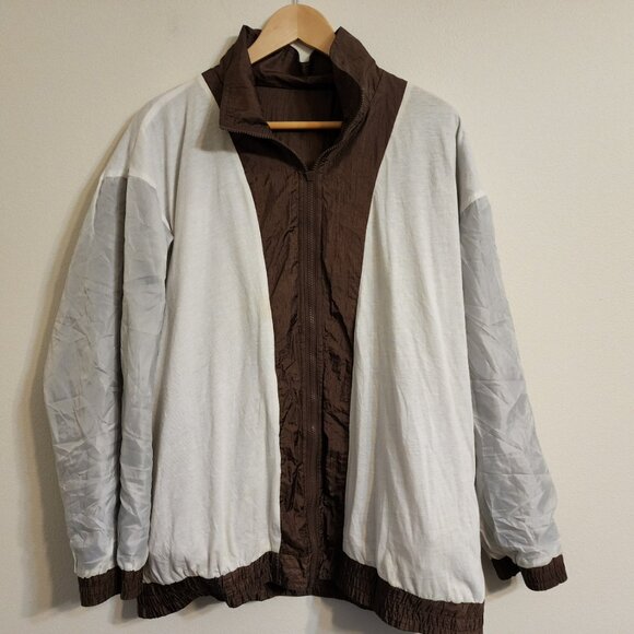 Vtg Windbreaker Maggie Barnes Animal Print Patches Women 1 X Athleisure Y2K - Picture 13 of 15